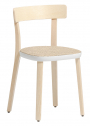 Стул деревянный PEDRALI Folk алюминий, ясень, тростник белый, беленый ясень, натуральный Фото 1