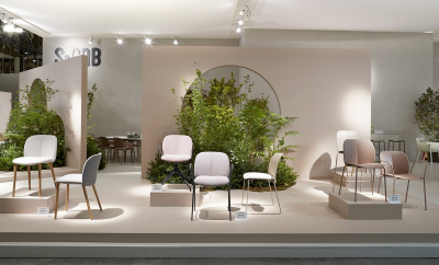 Стул с обивкой Scab Design Natural Mentha Pop дуб, технополимер, ткань черный ясень, слоновая кость Фото 7