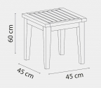 Столик деревянный кофейный Tagliamento Side Table ироко Фото 2