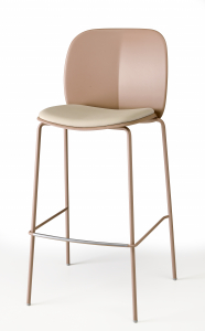 Стул пластиковый барный Scab Design Mentha Go Green сталь, технополимер карамельный Фото 9