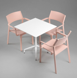 Кресло пластиковое Trill Armchair, розовый