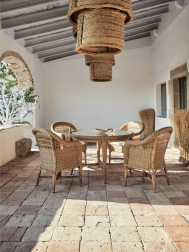 Стол плетеный обеденный Alga Dining Table 120