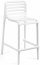 Стул пластиковый полубарный Nardi Doga Stool Mini стеклопластик белый Фото 1