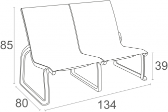 Диван пластиковый двухместный-thumbs-Фото3