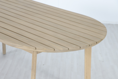 Стол деревянный обеденный Tagliamento Madrague акация светлый тик Фото 9
