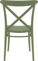 Стул пластиковый Siesta Contract Cross стеклопластик оливковый Фото 8