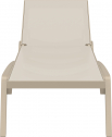 Шезлонг-лежак пластиковый Siesta Contract Pacific стеклопластик, текстилен бежевый Фото 12