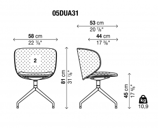 Кресло офисное с обивкой-thumbs-Фото3