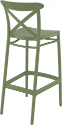 Стул пластиковый барный Cross Bar 75