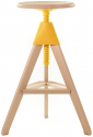 Табурет барный деревянный Magis Tom массив бука, полипропилен, стекловолокно натуральный, желтый Фото 1