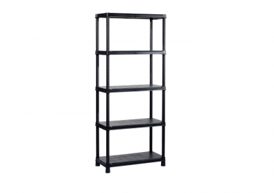 Стеллаж пластиковый KIS Shelf пластик черный Фото 1