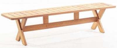 Скамейка деревянная WArt Focus Bench 200 ироко Фото 4