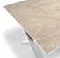 Стол металлический раздвижной Grattoni Salina алюминий бежевый Фото 6