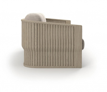 Диван двухместный с подушками SNOC Elythia Ash тик, роуп, акрил пепельный Фото 4