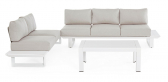 Комплект металлической лаунж мебели Garden Relax Konnor алюминий, ткань белый Фото 6