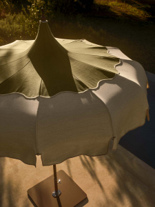 Зонт пляжный профессиональный Ø2.4 м Crema Lotus Pagoda алюминий, акрил Фото 13