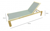 Шезлонг-лежак текстиленовый Magnani Sunbed Ash ясень, текстилен Фото 2