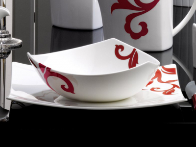 Столовый сервиз Royal Bone China Araya red фарфор белый Фото 2