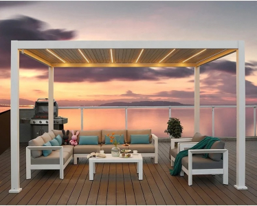 Пергола моторизованная 3х4 м Tagliamento Pergola 120 Series алюминий Фото 7