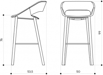 Кресло барное с обивкой-thumbs-Фото3