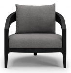 Кресло деревянное с подушкой Whale Noche