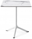 Стол ламинированный обеденный складной Scab Design Tripe Folding сталь, компакт-ламинат HPL белый, белый мрамор Каррара Фото 5