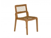 Стул деревянный плетеный Unopiu Synthesis тик, искусственный ротанг Фото 21