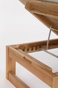 Шезлонг-лежак деревянный Garden Relax Honolulu тик натуральный Фото 7