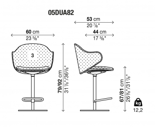 Кресло барное с обивкой-thumbs-Фото3