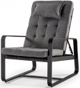 Кресло-шезлонг с пуфом Grattoni Capri Relax алюминий, роуп, акрил антрацит Фото 4