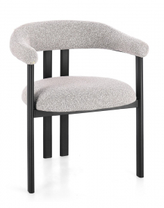 Кресло металлическое с обивкой Garden Relax Giuditta сталь, полиэстер черный, серый Фото 1