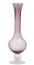 Ваза с длинным горлышком Полосы EDG Vase стекло античный розовый Фото 1