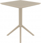 Стол пластиковый складной Siesta Contract Sky Folding Table 60 сталь, пластик бежевый Фото 7