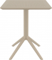 Стол пластиковый складной Siesta Contract Sky Folding Table 60 сталь, пластик бежевый Фото 2