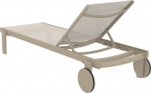Шезлонг-лежак металлический Siesta Contract Casablanca стеклопластик, алюминий, текстилен бежевый Фото 9