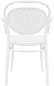 Кресло пластиковое Siesta Contract Marcel XL стеклопластик белый Фото 9