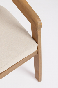 Кресло деревянное с обивкой Garden Relax Pablo акация, олефин Фото 7