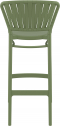 Стул пластиковый барный Siesta Contract Portofino стеклопластик, полипропилен оливковый Фото 9