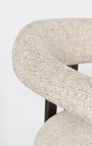 Кресло металлическое с обивкой Garden Relax Giuditta сталь, полиэстер бронзовый, песочный Фото 7