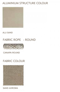 Комплект мягкой мебели Grattoni Alicante тик, алюминий, роуп, олефин песочный, конопляный, песочный Фото 3