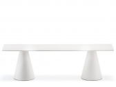 Скамейка пластиковая PEDRALI Ikon Bench стеклопластик, компакт-ламинат HPL Фото 4
