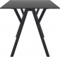 Стол пластиковый Siesta Contract Max Table 140 пластик, HPL черный Фото 7