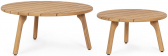 Комплект кофейных столиков BIZZ Garita тик натуральный Фото 6