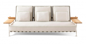 Диван с подушками Cassina Fenc-e-Nature алюминий, сталь, тик, полипропилен, ткань Фото 6
