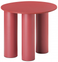Столик ламинированный кофейный Scab Design Hyppo алюминий, компакт-ламинат HPL карминный красный Фото 1