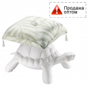 Пуф с подушкой Qeeboo Turtle Carry полиэтилен, ткань белый Фото 1