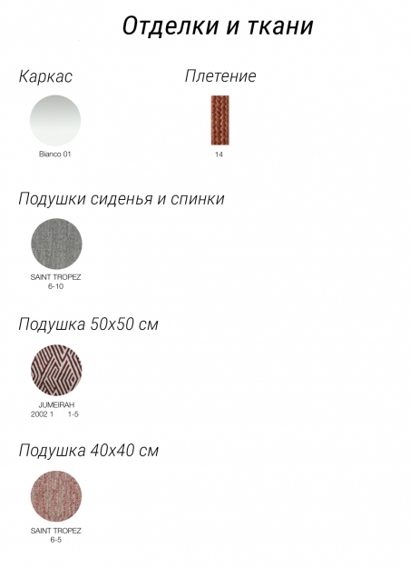 Комплект плетеной лаунж мебели Nido