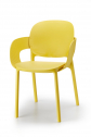 Кресло пластиковое Scab Design Hug Go Green технополимер горчичный Фото 3