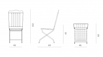 Стул металлический складной с подушкой-thumbs-Фото3