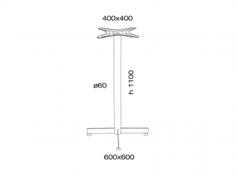 Подстолье металлическое барное-thumbs-Фото3